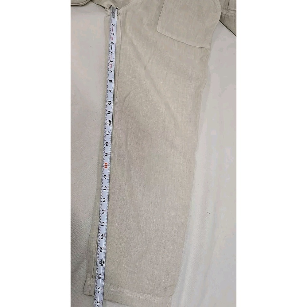 MATE the Label Cream Short-Sleeve Linen Jumpsuit - Picture 9 of 10